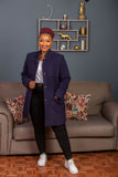 Navy blue trench coat- sarai afrique