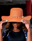 Orange Brown Fedora Hats