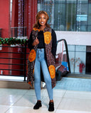 Polka Brown Ankara Jacket