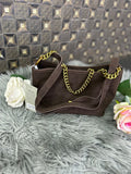 Coffee Vernika Shoulder Handbag