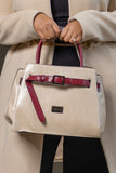 Beige Office Handbag