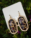 Leopard print earrings